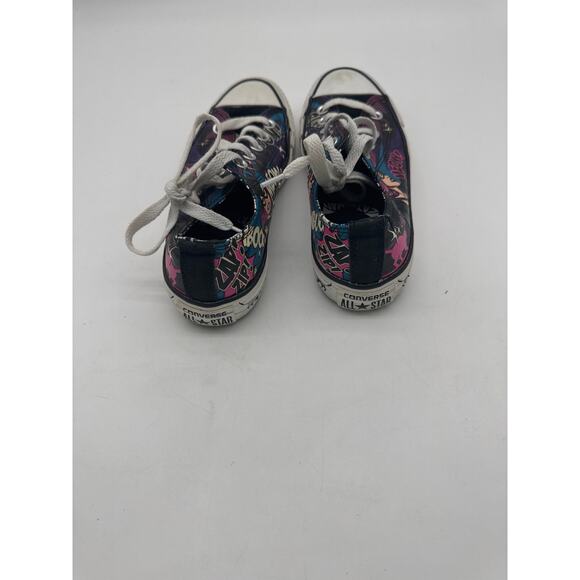 CONVERSE Womens SIZE 6 CAT WOMAN Meow DC COMICS SHOES LOW TOP PRE-OWNED - Picture 4 of 6